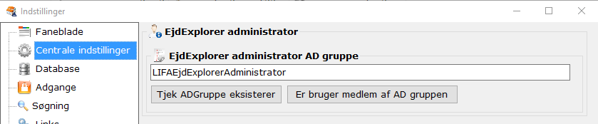 AdministratorCentraleIndstillinger