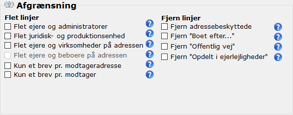 AdresseudtraekAfgraensning