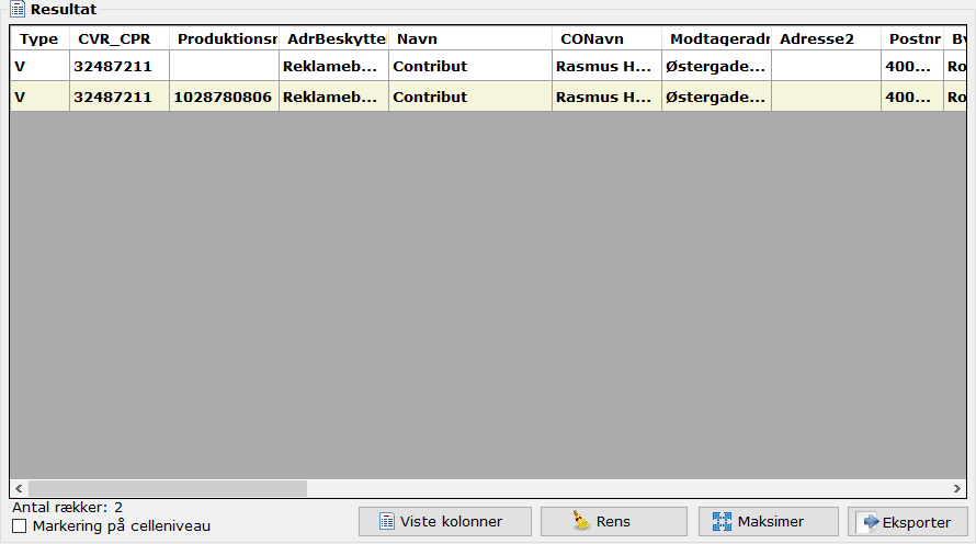 AdresseudtraekResultat