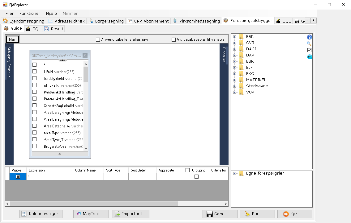 Forespoergselsbygger_ImportGIS