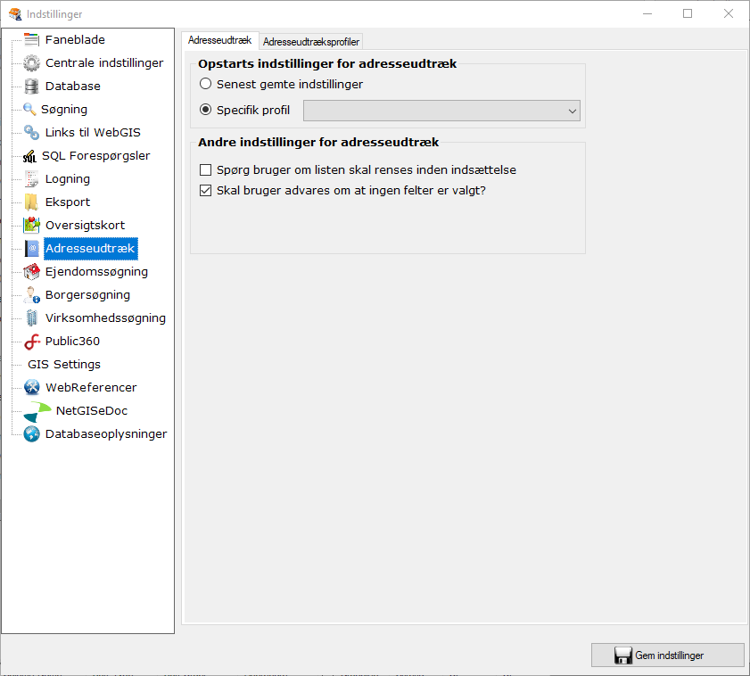 Indstillinger_Adresseudtraeksprofiler