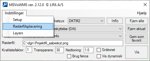 1.4_VisWMS_Rasterfil-placering