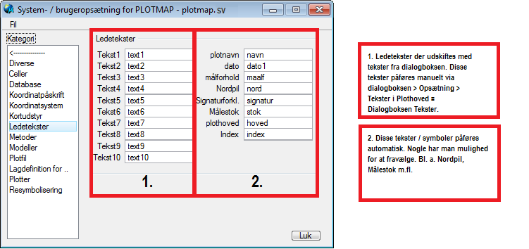 2.3.2 System og brugeropsaetning for Plotmap ny