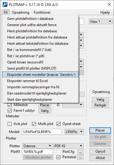 1.6.10.Exporter sheet modeller